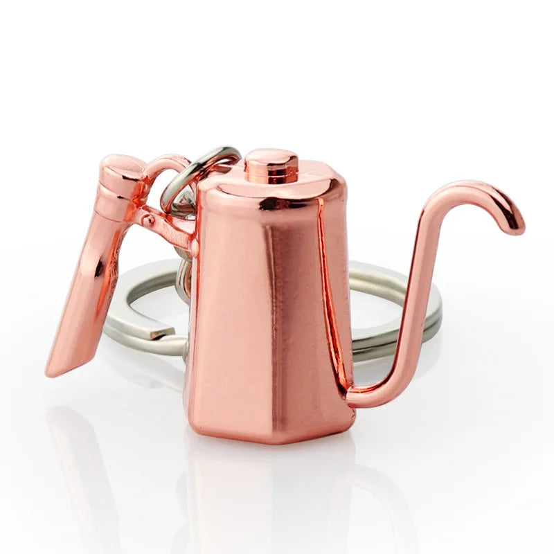 Wholesale Creative 3D Three-dimensional Coffee Keychain Coffee Cup Keychain Coffee Pendant Key Ring Accessories