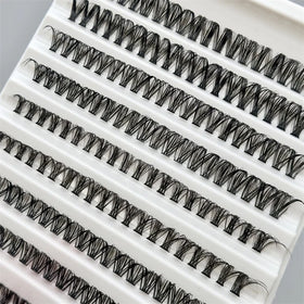 Sunland New Design 20D 30D 40D Individual Lashes Cluster Synthetic Hair Heat Bonded Premade Volume Fans Knot-Free Diy Handmade
