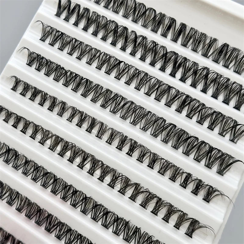 Sunland New Design 20D 30D 40D Individual Lashes Cluster Synthetic Hair Heat Bonded Premade Volume Fans Knot-Free Diy Handmade