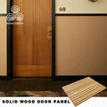 MUMU Interior Room Other Door Double Panel Design Solid Wood Slat Covering Vertical Decor Invisible Door