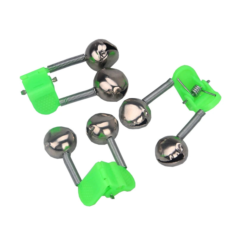 Wholesale Metal Fishing Rod Alarm Bells Clips with LED Fishing Accessories for carp fishing sea fishing