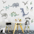 Cartoon Dinosaur Triceratops Tyrannosaurus Rex Wall Stickers Children's Bedroom Decoration Wallpaper Self-adhesive Stickers