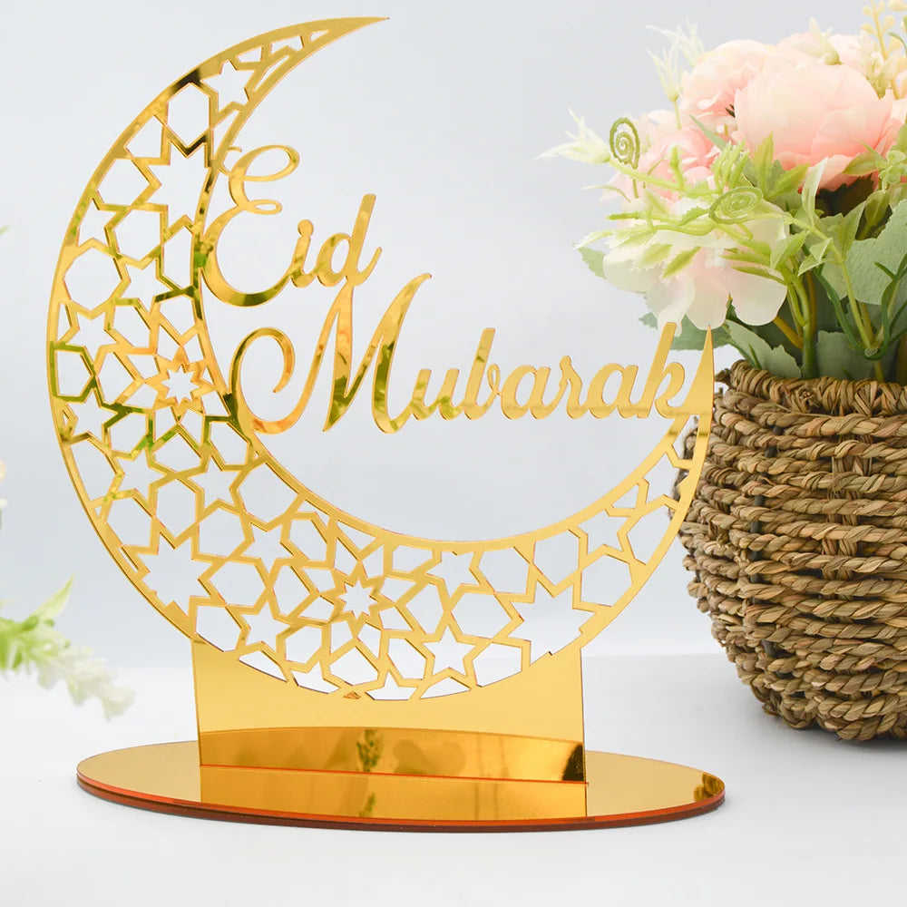 Islamic Muslim Holiday Party Decoration Ramadan Kareem Letter Ramadan Decorations Acrylic Ornament