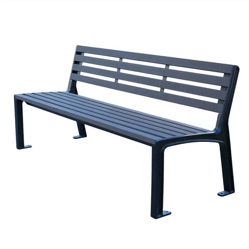 Outdoor Furniture Modern Commercial Wooden Bench Seat Outside Park Street Landscape Waterproof Seating Bench for Outside