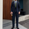 New Product Leisure Business Men Suit Fashion Retro Men's Wool Suits Single Breasted Dress Suits