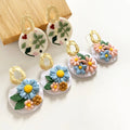 Lovely Fashion Little Daisy Earrings Handmade Flower Clay Earrings for  Girls