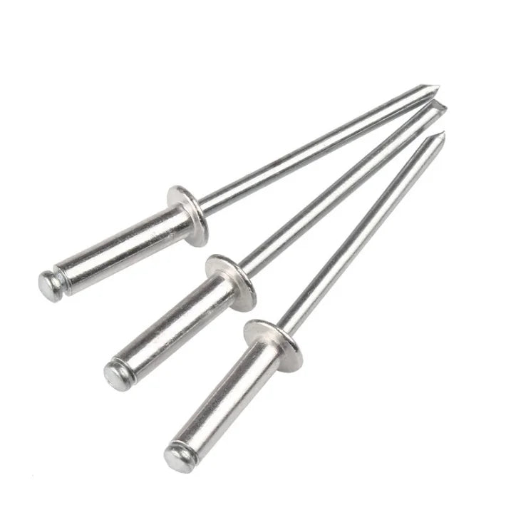 3.2*12 4*10 1/8*1/2 5/32*1/2 Blind Rivet Manufacturer Sliver DIN7337 Aluminium Blind Pop Rivets
