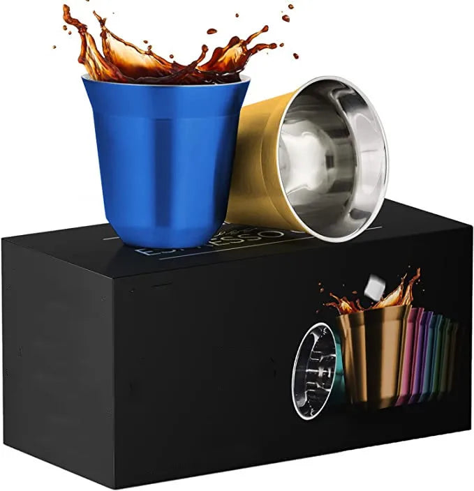 80ml 170ml Stainless Steel Espresso Cups Double Wall Insulated Espresso Arabic Turkish Coffee Tea Cups Demitasse Cups