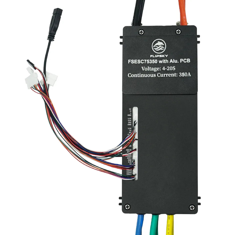 Flipsky Surfboard Skateboard FSESC 75350 84V 350A High Current ESC Base on Vesc With Aluminum Case Water Cooling Enclosure