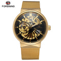 2023 Forsining 1Fashion Men Gold Color Automatic Mechanical Watch With Band for Man