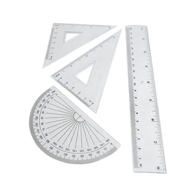 30cm 20cm Soft Custom Plastic Geometric Triangle Scale Ruler Set for Pattern Making