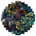 63PCS Cool Horror Gothic Myth Evil Monster Octopus Cthulhu Sticker