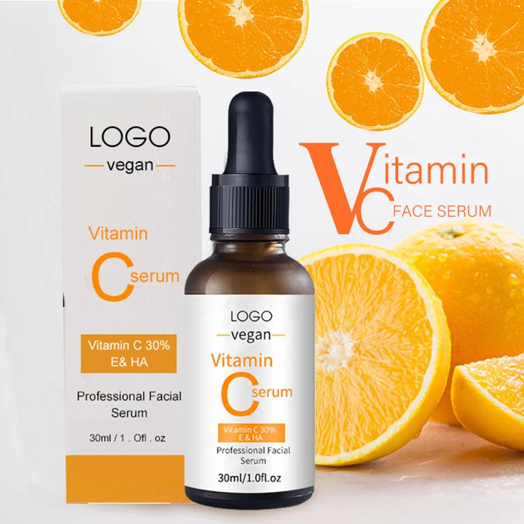 Private Label Facial Face Serum Vitamin c Anti Aging Skin Whitening VC Serum