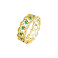 1000S Jewelry Ring 14k Solid Gold Zircon Gemstone Ring Fine Jewelry Finger Rings Women Gold Jewelry