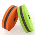 Stock Fluorescent Yellow Reflective Ribbon Heat Transfer Reflective Film Woven Reflective Tape Waterproof Washable Reflectivity