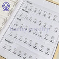 Hot Sale Customization Gemstone Diamond Charts Selector Kit 11 Shapes 5A CZ Size Shape Sets Wood Box Set
