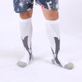 XIANGHUI Wholesale Can Custom logo Fashion Compression Knee High  Running Cycling Sport Socks for Man