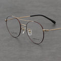 65056 Wholesale Stylish Titanium Man Eye Glasses Round Eye Glass Optic Frame