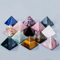 4cm Natural Polished Crystals Healing Stones Reiki tiger Eye Crystal Quartz Pyramid
