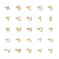 Classic 26 English Letter Brass Ear Bone Nails Creative Combination Words Ear Accessories Screw Ball Piercing Ear Stud