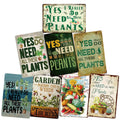Funny Garden Metal Tin Signs Plant Lover Retro Look Decoration Poster for Home Porch Backyard Farmhouse Garden Wall Decor