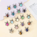 Diy Custom Natural Healing Gemstone Charms Hand Carved Spider Crystal Brooch Pin Hand Carved Bee Crystal Pendant