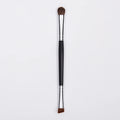 Dongshen OEM Private Label Double Ended Natural Hair Define Shader Eyeshadow Eyeliner Eyebrow Brushes Model DM-DR1256