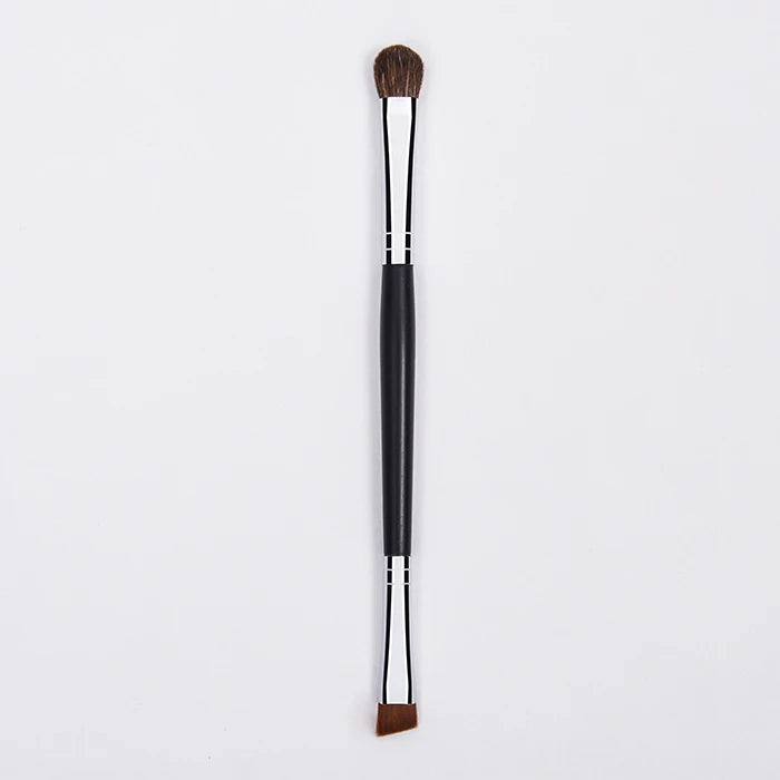 Dongshen OEM Private Label Double Ended Natural Hair Define Shader Eyeshadow Eyeliner Eyebrow Brushes Model DM-DR1256