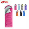 WOQI Lightweight Outdoor Camping Adult Waterproof Envelope Sleeping Bag Suitable for 3 Seasons Hiking Travel Sleeping Bag