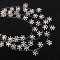 10mm MOP Sea Water Shell Carved Snowflake Mother of Pearl Charm Accessory With Hole for Necklace Earrings DIY Making Jewelry