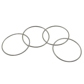 Close-up Classic Magic 4 Linked Rings Metal Connected Ring Trick Stage Magic Prop Connecting Rings Magic Props Toy for Magician