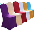 26 Colors Customized Color Wedding Spandex Chair Cover Elastic Stretch Reusable Machine Washable Eco-Friendly Universal Chair