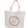Eco-friendly Large Designer Cotton Canvas Tote Bag Drawstring Custom Logo Printed Washable Recyclable Direct Factory Sale