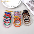 Korean Simple Summer Knotted Colour Mixture Set Hair Ties for Girls Factory Wholesale Quality Products Headdress