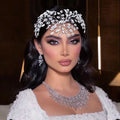 Rhinestone Crystal Headwear Bridal Forehead Hair Vine Chain Comb Party Wedding Hair Accessories Jewelry Headband Headpiece Tiara