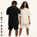 100% Cotton 305GSM Loose Design Men's T-Shirt High Street Style Graphic Print Drop Shoulder Unisex Custom Logo Oversized Knitted