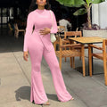 Custom Loungewear Two Piece Set Women Clothing Asymmetrical Top and Flare Pants Tracksuit for Casual Clubwear Y2k Women's Sets