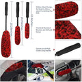 Washing Auto Tyre Rims Woolen Brush Detailing Brushes Set Tire Wash Detailing Carwash Tyre Brushes Set with Long Handle for Cars