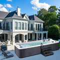 Sunrans 5.7m Balboa Swim Spa Endless Pool Freestanding Swimming Pool with Hydromassage Jets for Body Relax
