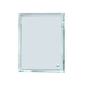 Qualisub Personalized 18*23cm/7x9inch Rectangle Shape Blank Tempered Glass Crystal Photo Frame Sublimation Glass Photo Frame