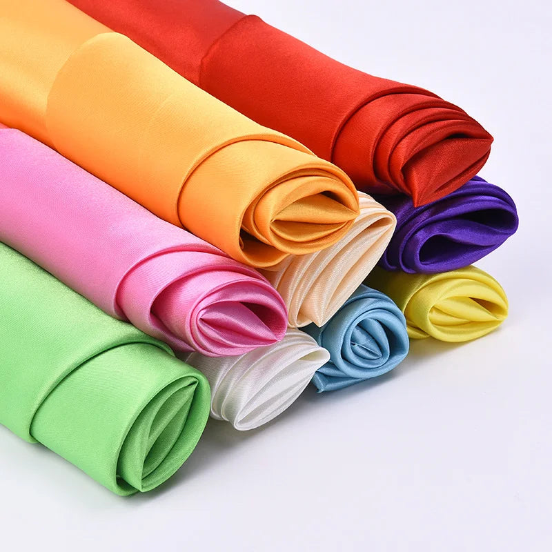 Imitation Silk Effect Stretch Stain Fabric for Women Clothing Pajama Fabric and Underwear Wide Use Popularity Satin Fabric
