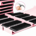 Velvet Lashes Wholesale with Personal logo Auto Fans Eyelash 0.03 0.05 0.07 Camellia Fluffy Lash Easy Fan Eyelash Extension