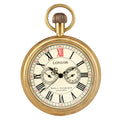 New Brass Lidless Large Pocket Watch Roman Literal Five Needle Mechanical Pocket Watch in Bulk