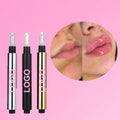Private Label Moisturizing Lip Makeup  Lip Gloss Plumping Black Round Tube Lip Plumper