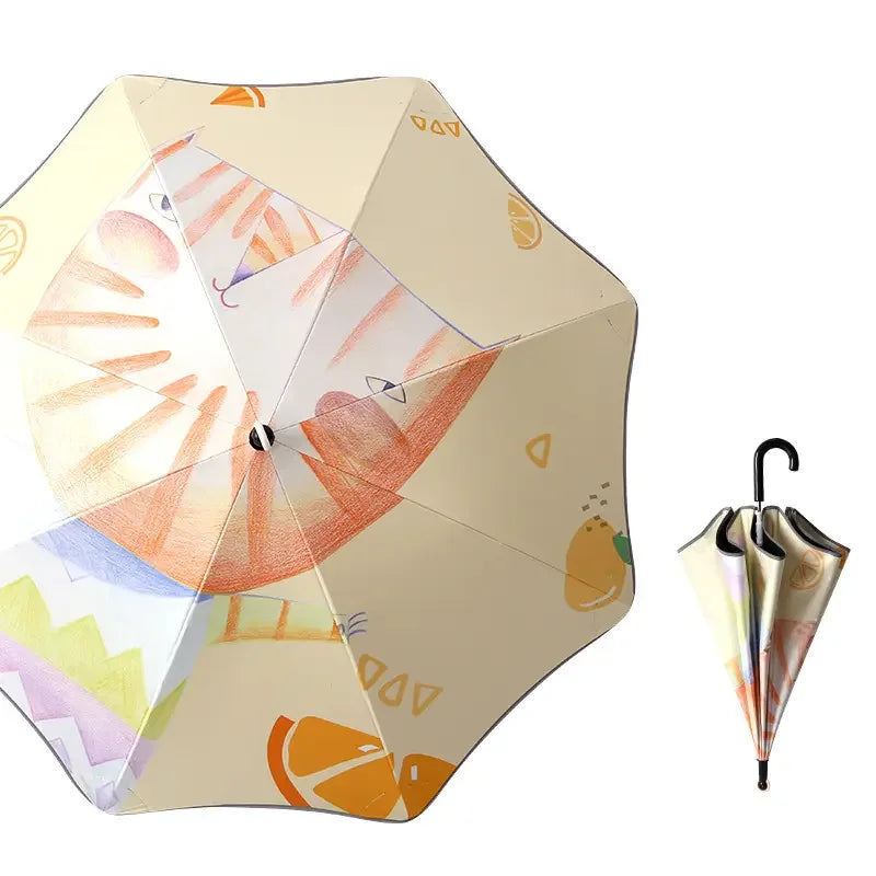 Customized Printing Wholesale Children Students Safety Kids Umbrella with Cartoon Design Colorful and Fun Kids' Umbrella