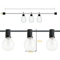 JAIYI Outdoor Indoor 25FT 50FT 100FT G40 Globe String Lights with US and UK Plug
