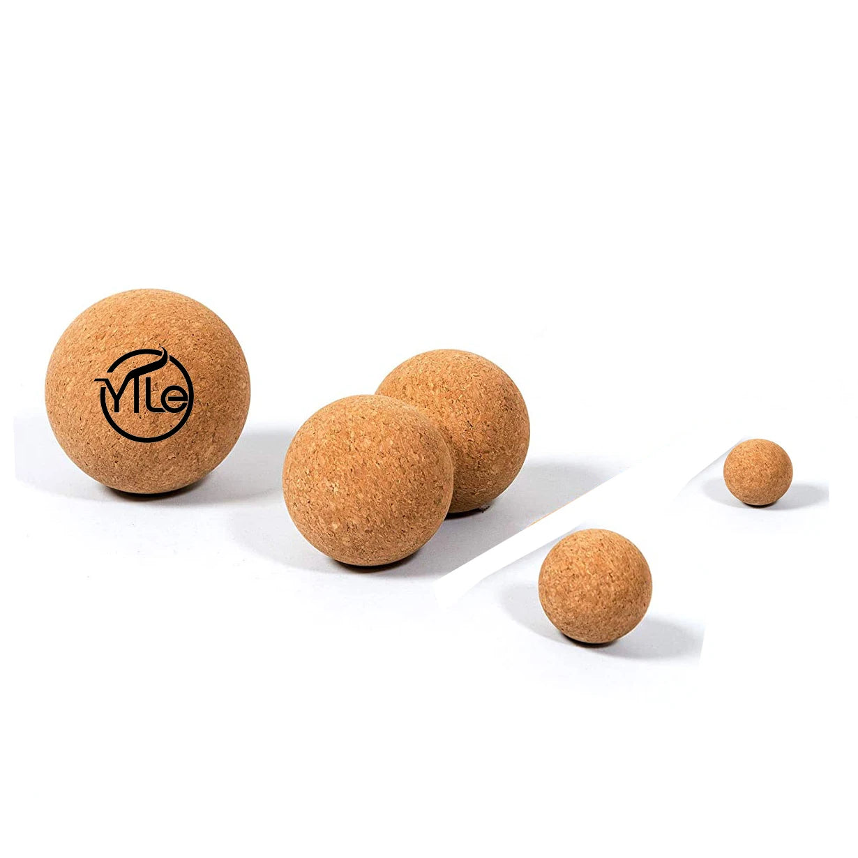 High Density Natural Neck Hand Foot Massage Cork Balls Ball with Laser logo