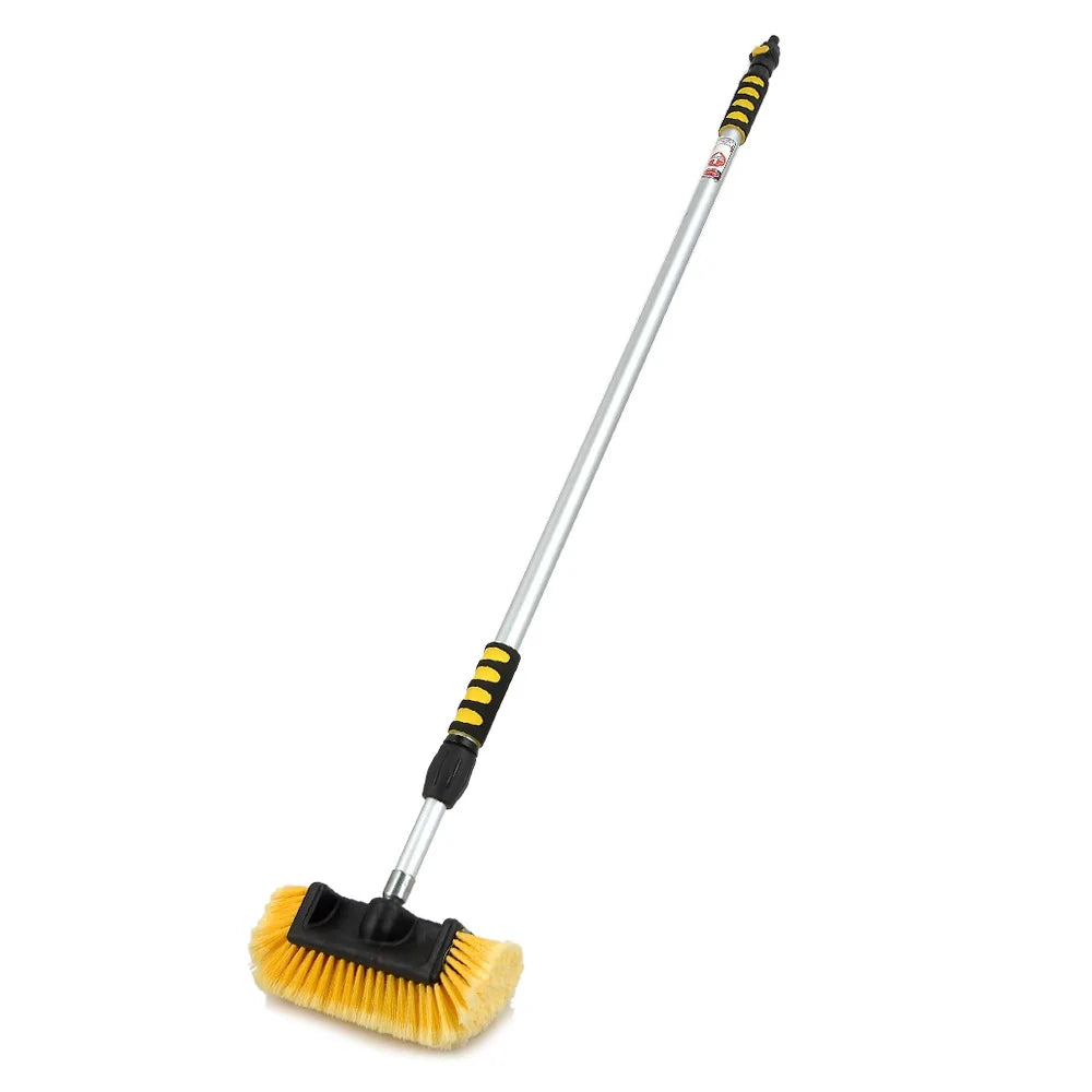 Zhenda Water Fed Washing Brush with 1.5 m Flexible Telescopic Car Wash Aluminum Rod for Window Glass/solar Panel Cleaning