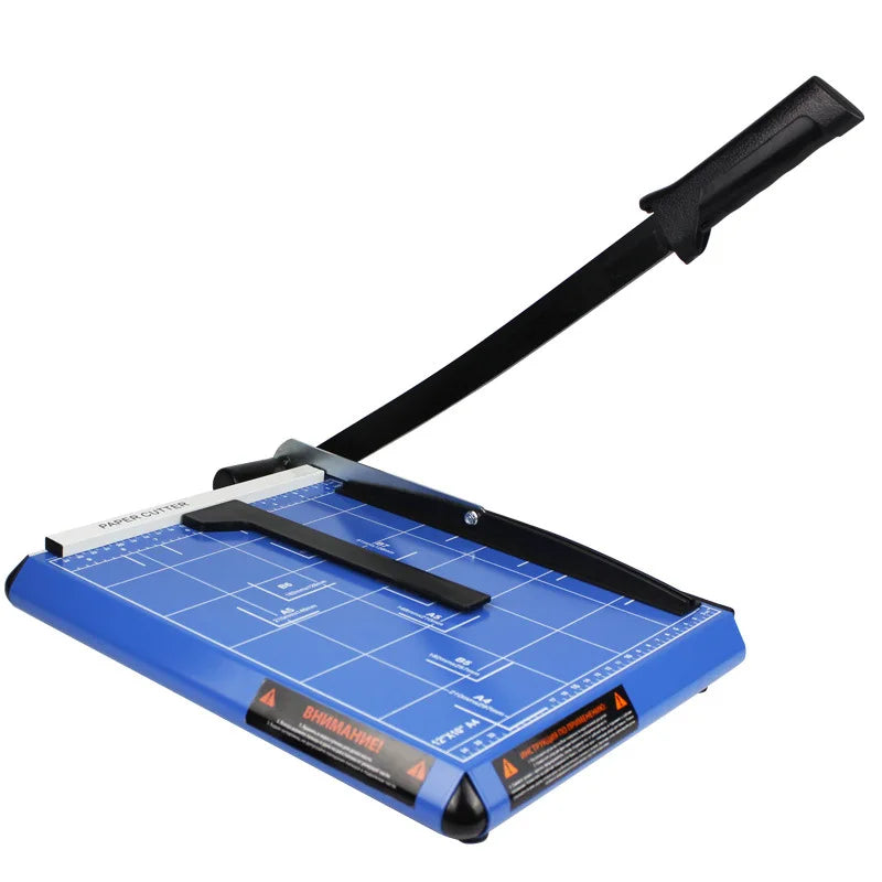 Heavy Duty A4 Metal Base Trimmer Manual Photo Craft Paper Cutter Machine with Gridded Paper for Office Use
