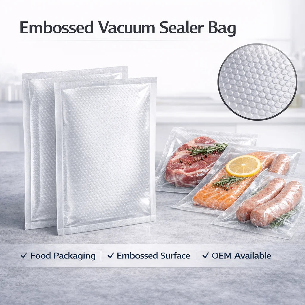 Prettyseal Heavy Duty 3.5mil BPA-Free Vacuum Sealer Food Bags for Frozen Foods Seafood Meat-Thickened PA+PE Material Anti-Freeze